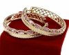 181b Kolczyki złote pozłacane Austrian Crystal wiszące 14K cyrkonie Xuping 